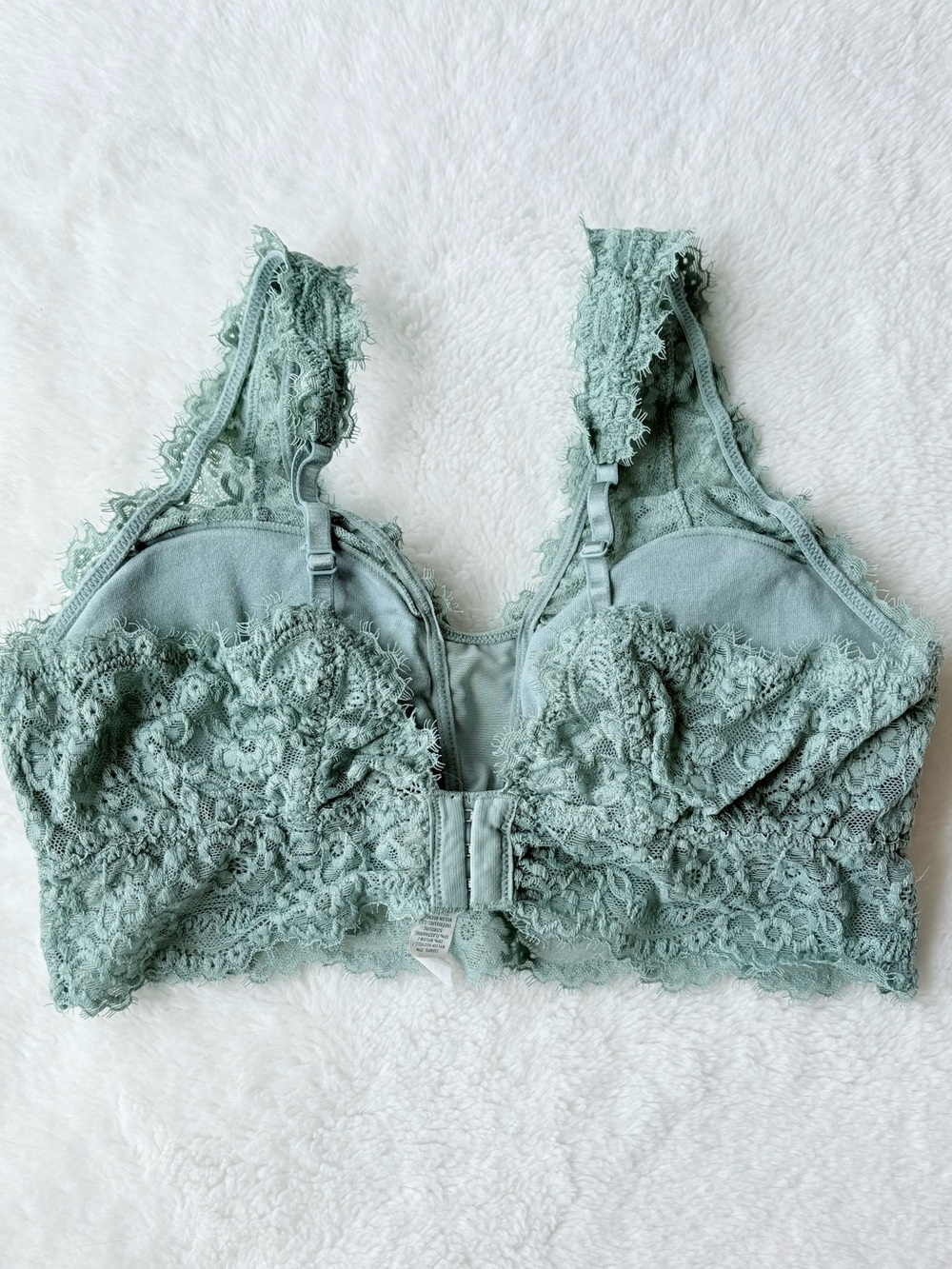 Aerie Lace Bralette in Mint Green, M - Picture 2 of 9